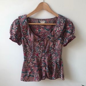 Viola Peplum Top VINTAGE VIBES